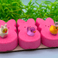 Peeps Pink Kids Bath Bomb Gift Pack with Surprise Toys Inside - 3 ct - Berwyn Betty's Bath & Body Shop