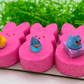 Peeps Pink Kids Bath Bomb Gift Pack with Surprise Toys Inside - 3 ct - Berwyn Betty's Bath & Body Shop