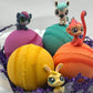 PETS Bath Bomb Gift Box with Littlest Pet Shop Toy Figurines Inside - 4 ct - Berwyn Betty's Bath & Body Shop