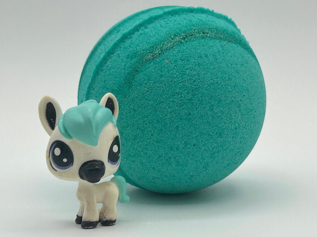 PETS Bath Bomb Gift Box with Littlest Pet Shop Toy Figurines Inside - 4 ct - Berwyn Betty's Bath & Body Shop