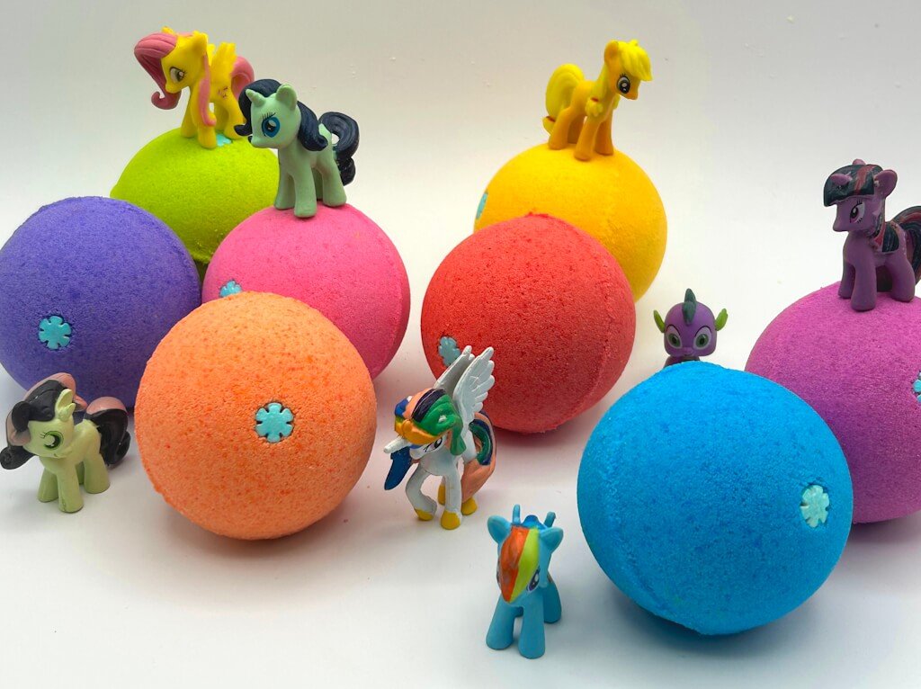 Pony Bath Bomb with My Little Pony Figure Inside - Berwyn Betty's Bath & Body Shop