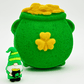 Pot O’Gold Kids Bath Bomb with St Patrick's Gnome Toy Inside - Berwyn Betty's Bath & Body Shop