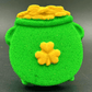 Pot O’Gold Kids Bath Bomb with St Patrick's Gnome Toy Inside - Berwyn Betty's Bath & Body Shop