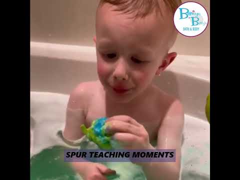 Dog Paw Print Kids Bath Bomb with Toy Inside