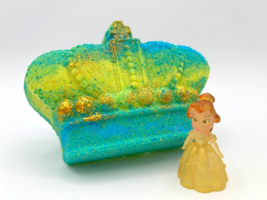 Princess Crown Bath Bomb with Princess Figure Inside - Berwyn Betty's Bath & Body Shop