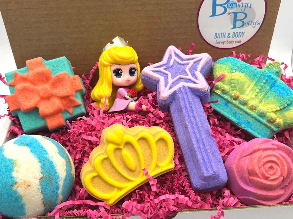 Princess Kids Bath Bombs Collection - 6 ct - Berwyn Betty's Bath & Body Shop