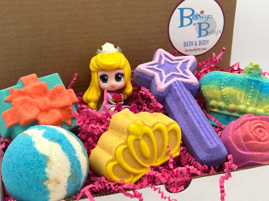 Princess Kids Bath Bombs Collection - 6 ct - Berwyn Betty's Bath & Body Shop