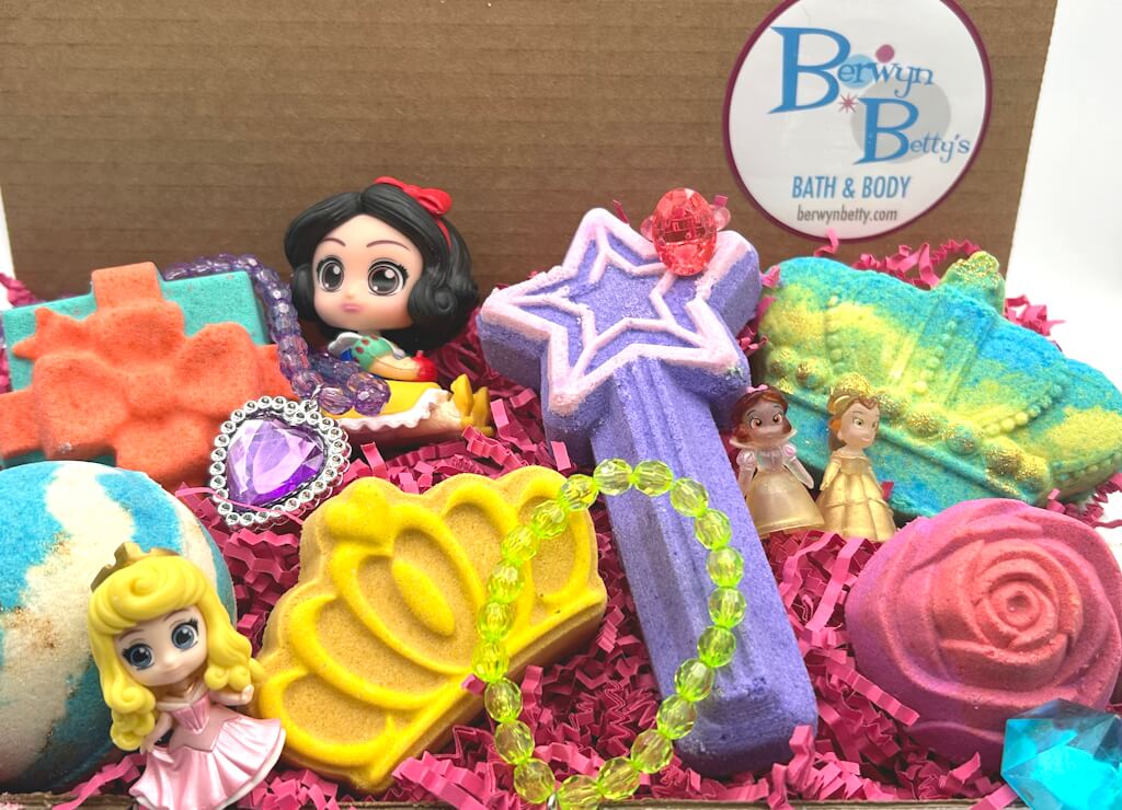 Princess Kids Bath Bombs Collection - 6 ct - Berwyn Betty's Bath & Body Shop