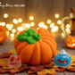 👻 Pumpkin Top Kids Bath Bomb with Jack - o’ - Lantern Surprise Inside - Berwyn Betty's Bath & Body Shop