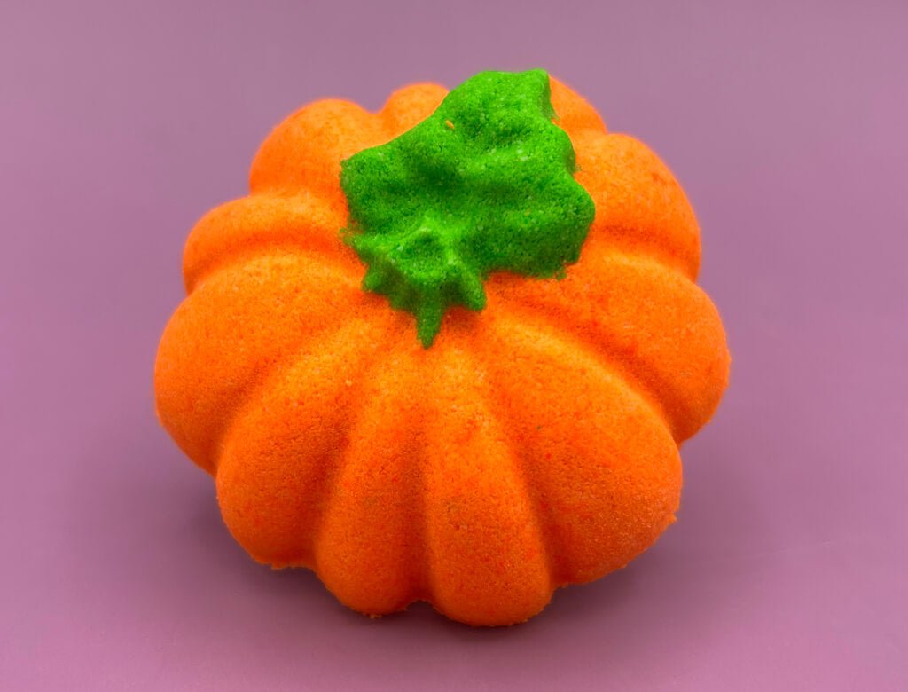 👻 Pumpkin Top Kids Bath Bomb – With Jack - o’ - Lantern Surprise Inside! - Berwyn Betty's Bath & Body Shop