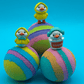 Rainbow Duck Kids Bath Bomb Gift Box with Toy Ducks Inside - 4 ct - Berwyn Betty's Bath & Body Shop