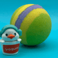 Rainbow Duck Kids Bath Bomb Gift Box with Toy Ducks Inside - 4 ct - Berwyn Betty's Bath & Body Shop