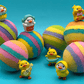 Rainbow Duck Kids Bath Bomb Gift Box with Toy Ducks Inside - 4 ct - Berwyn Betty's Bath & Body Shop
