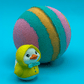 Rainbow Duck Kids Bath Bomb with Toy Duck Inside - Berwyn Betty's Bath & Body Shop