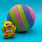 Rainbow Duck Kids Bath Bomb with Toy Duck Inside - Berwyn Betty's Bath & Body Shop