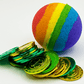 Rainbow's End Kids Bath Bomb with Plastic Coins Inside - Berwyn Betty's Bath & Body Shop