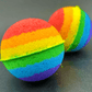 Rainbow's End Kids Bath Bomb with Plastic Coins Inside - Berwyn Betty's Bath & Body Shop