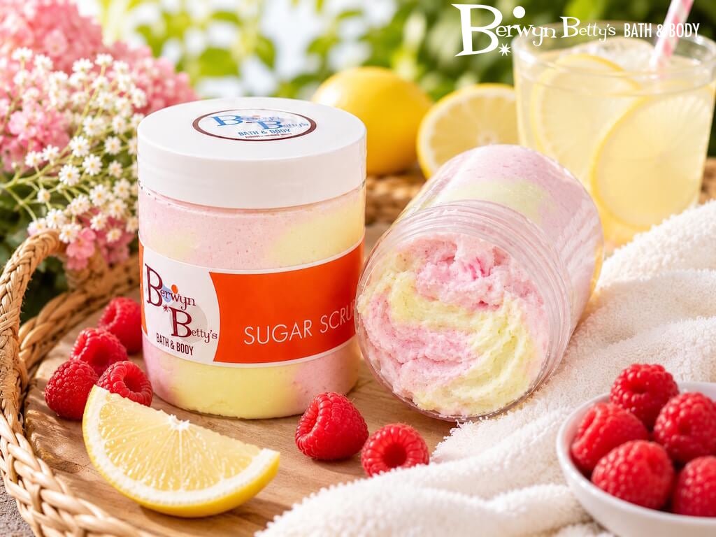 Raspberry Lemonade Sugar Scrub Whip - Berwyn Betty's Bath & Body Shop