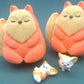 Red Fox Kids Bath Bomb with Baby Fox Mini Figurine Inside - Berwyn Betty's Bath & Body Shop