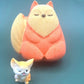 Red Fox Kids Bath Bomb with Baby Fox Mini Figurine Inside - Berwyn Betty's Bath & Body Shop