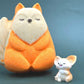 Red Fox Kids Bath Bomb with Baby Fox Mini Figurine Inside - Berwyn Betty's Bath & Body Shop