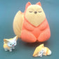 Red Fox Kids Bath Bomb with Baby Fox Mini Figurine Inside - Berwyn Betty's Bath & Body Shop