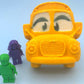 School Bus Bath Bomb with Minifigure Student Inside - Berwyn Betty's Bath & Body Shop