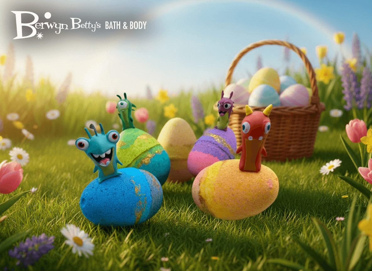 Silly Slug Egg Kids Bath Bomb Gift Box - 4 ct - Berwyn Betty's Bath & Body Shop