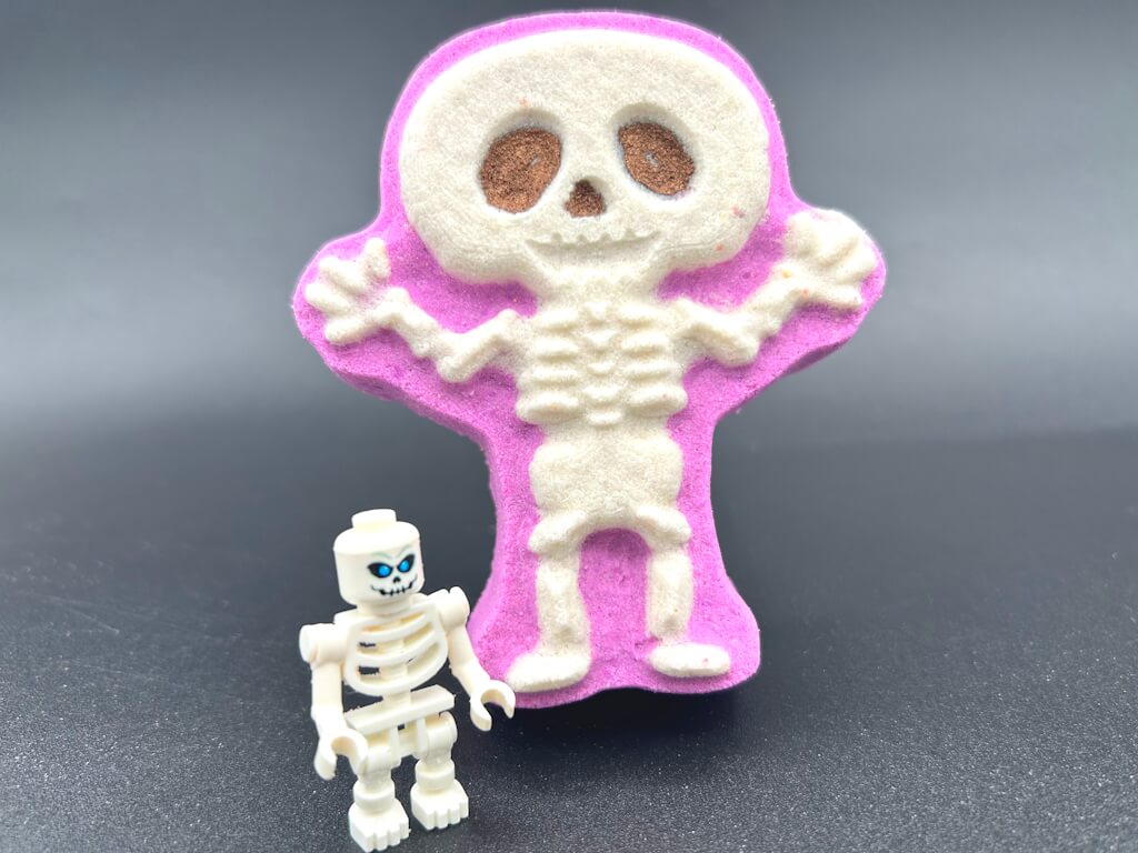 Skeleton Kids Bath Bomb with Skeleton Mini Figure Inside - Berwyn Betty's Bath & Body Shop