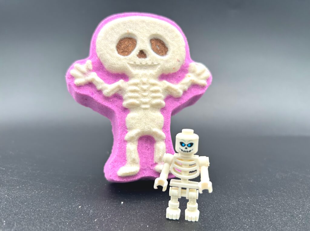 Skeleton Kids Bath Bomb with Skeleton Mini Figure Inside - Berwyn Betty's Bath & Body Shop