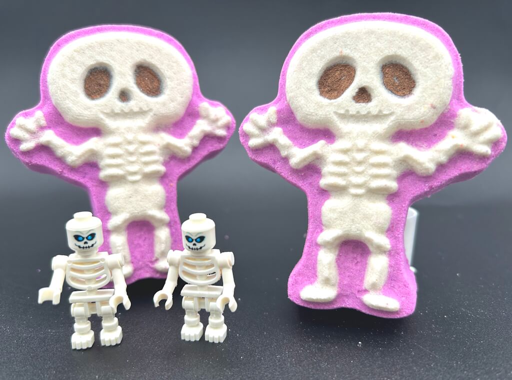 Skeleton Kids Bath Bomb with Skeleton Mini Figure Inside - Berwyn Betty's Bath & Body Shop