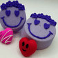 SMILEY VALENTINE Kids Bath Bomb with Valentine Themed Mochi Toy Inside - Berwyn Betty's Bath & Body Shop