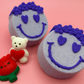 SMILEY VALENTINE Kids Bath Bomb with Valentine Themed Mochi Toy Inside - Berwyn Betty's Bath & Body Shop