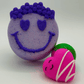 SMILEY VALENTINE Kids Bath Bomb with Valentine Themed Mochi Toy Inside - Berwyn Betty's Bath & Body Shop