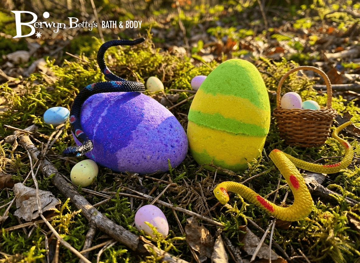 Snake Egg Kids Bath Bomb with Toy Inside - Berwyn Betty's Bath & Body Shop