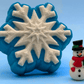 Snowflake Kids Bath Bomb with Rubber Snowman Figure Inside - Berwyn Betty's Bath & Body Shop