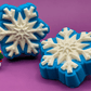 Snowflake Kids Bath Bomb with Rubber Snowman Figure Inside - Berwyn Betty's Bath & Body Shop