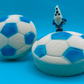 Soccer Ball Surprise Kids Bath Bomb with Soccer Gnome Minifigure Inside - Berwyn Betty's Bath & Body Shop