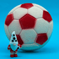 Soccer Ball Surprise Kids Bath Bomb with Soccer Gnome Minifigure Inside - Berwyn Betty's Bath & Body Shop