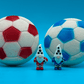 Soccer Ball Surprise Kids Bath Bomb with Soccer Gnome Minifigure Inside - Berwyn Betty's Bath & Body Shop