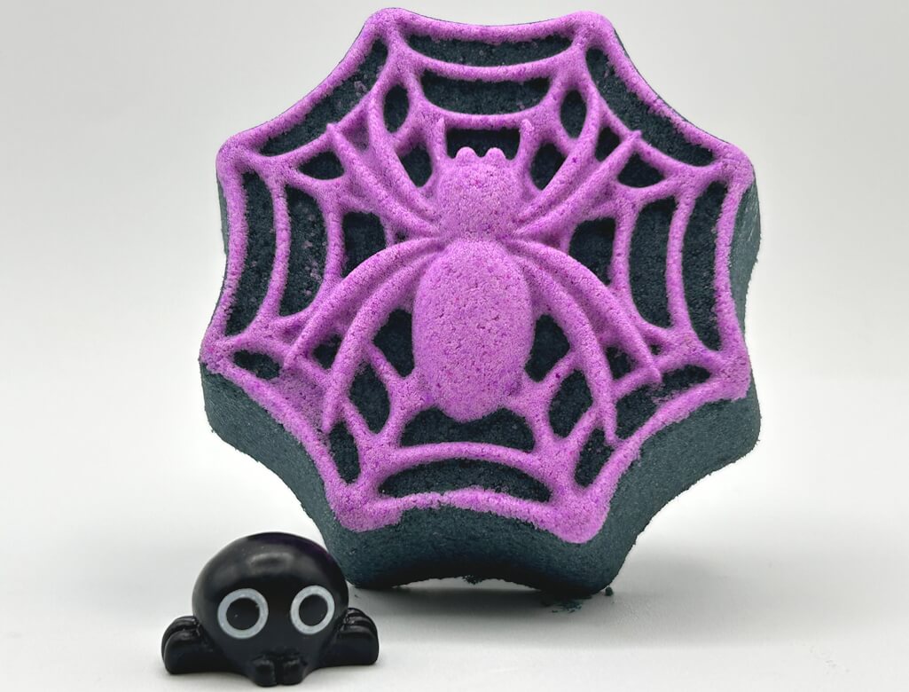 🕸️ Spider Web Kids Bath Bomb with Cute Spider Toy Inside - Berwyn Betty's Bath & Body Shop