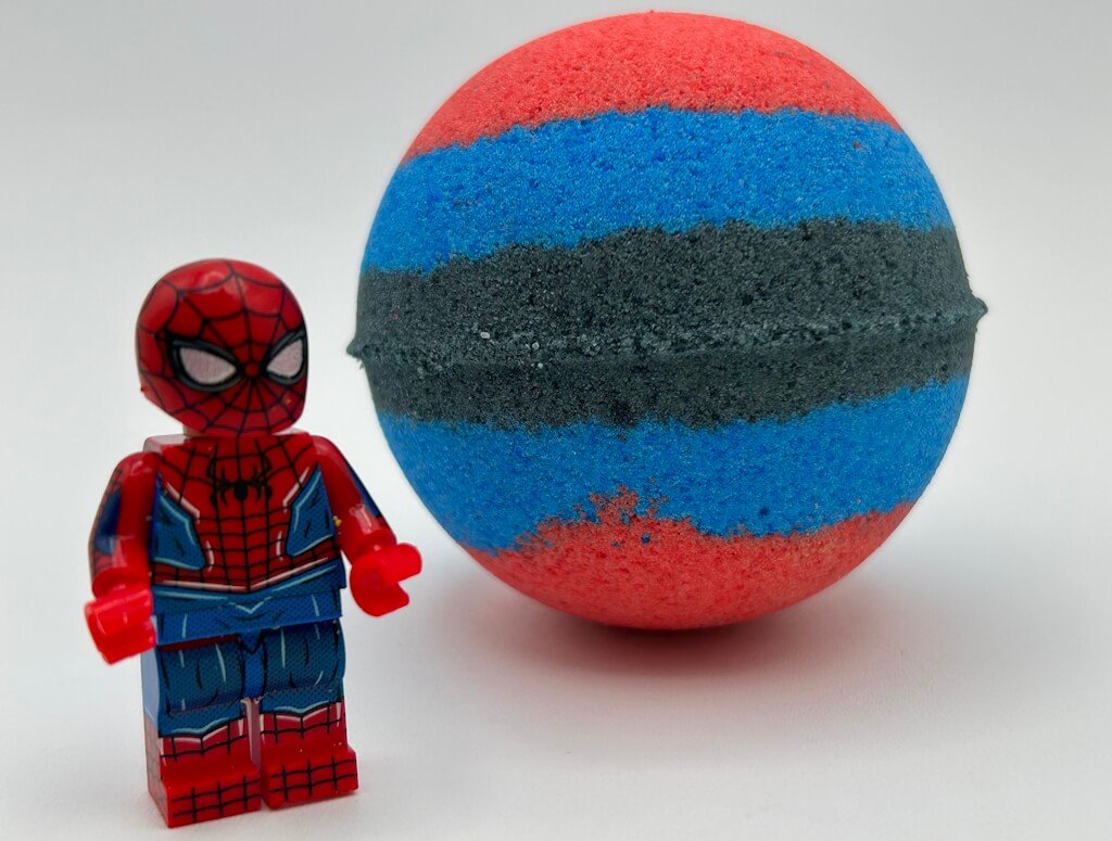 Spiderman Superhero Kids Bath Bomb with Toy Inside - Berwyn Betty's Bath & Body Shop