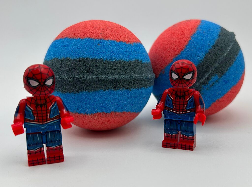 Spiderman Superhero Kids Bath Bomb with Toy Inside - Berwyn Betty's Bath & Body Shop