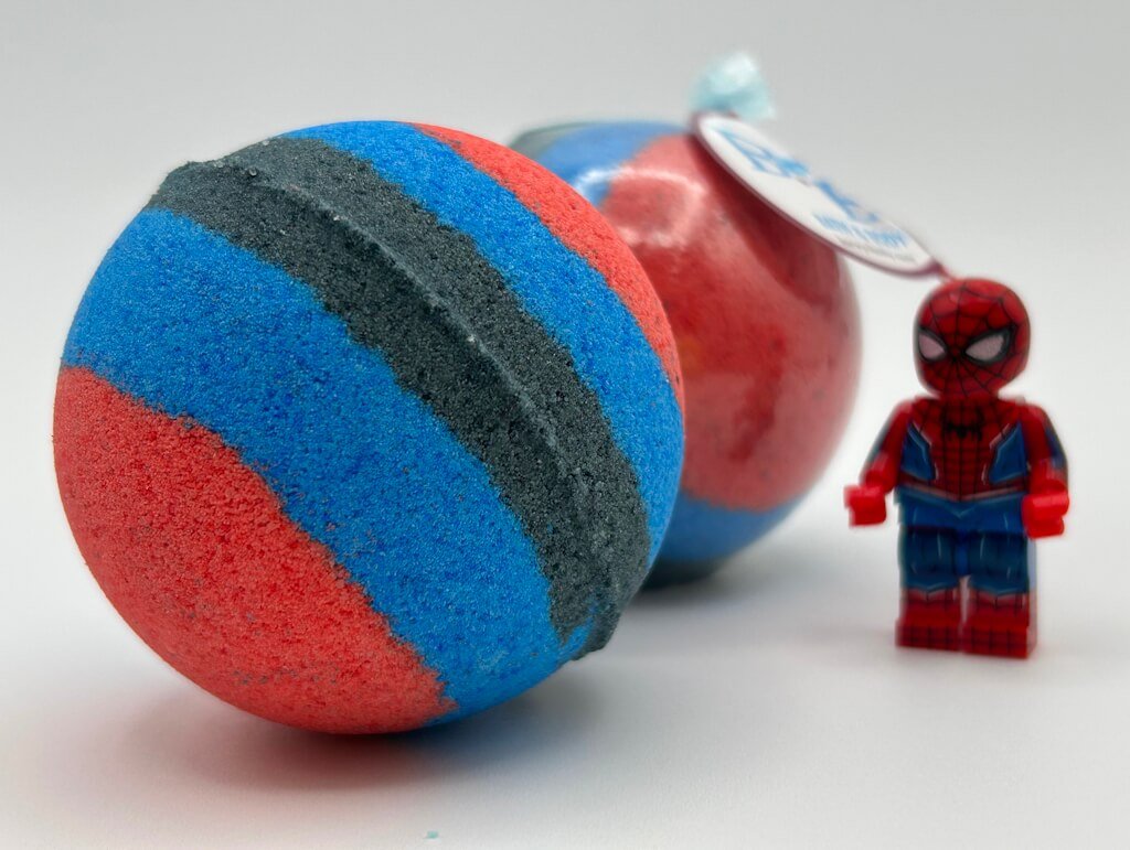 Spiderman Superhero Kids Bath Bomb with Toy Inside - Berwyn Betty's Bath & Body Shop