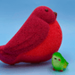 Spring Bird Kids Bath Bomb with Mini Bird Figure Inside - Berwyn Betty's Bath & Body Shop