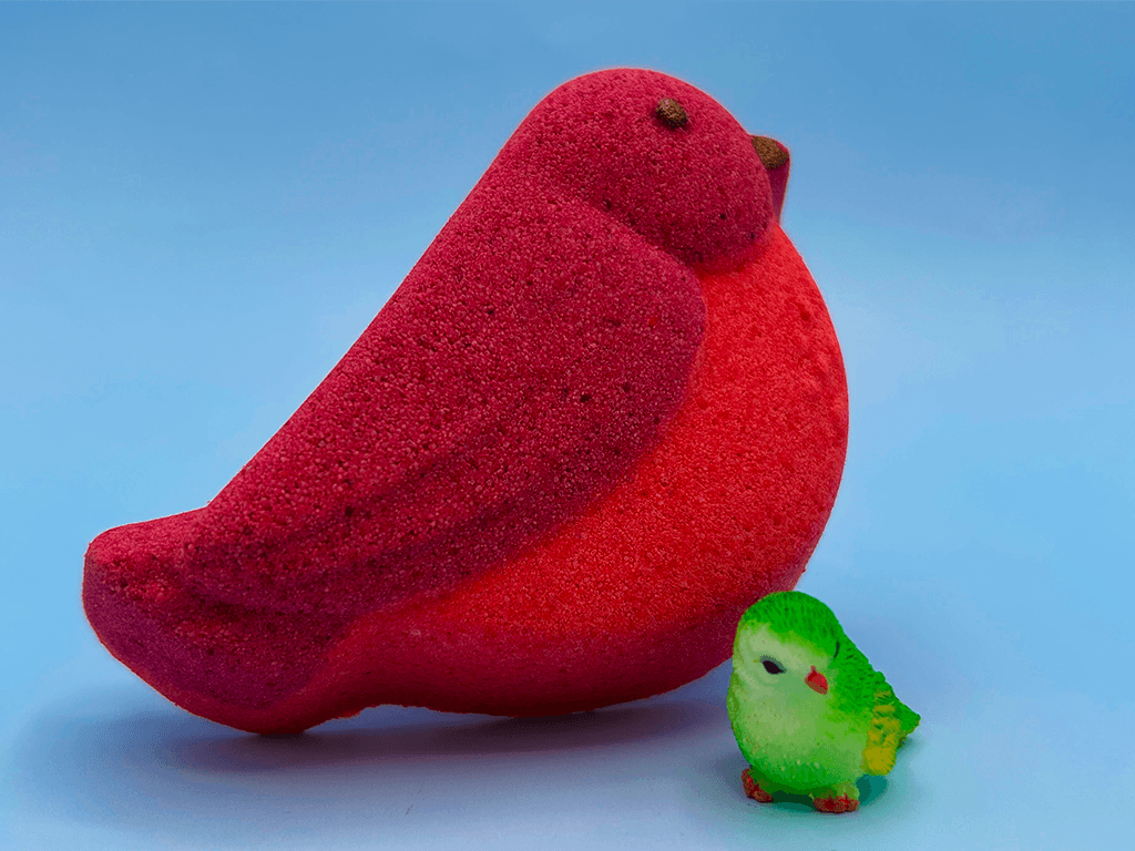 Spring Bird Kids Bath Bomb with Mini Bird Figure Inside - Berwyn Betty's Bath & Body Shop