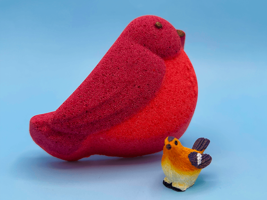 Spring Bird Kids Bath Bomb with Mini Bird Figure Inside - Berwyn Betty's Bath & Body Shop