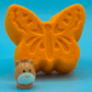 Spring Butterfly Kids Bath Bomb with Baby Foal Farm Animal Figure Inside - BASICS Collection - Berwyn Betty's Bath & Body Shop