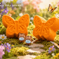 Spring Butterfly Kids Bath Bomb with Baby Foal Farm Animal Figure Inside - BASICS Collection - Berwyn Betty's Bath & Body Shop