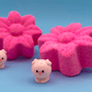 Spring Flower Kids Bath Bomb with Baby Piglet Farm Animal Figure Inside - BASICS Collection - Berwyn Betty's Bath & Body Shop